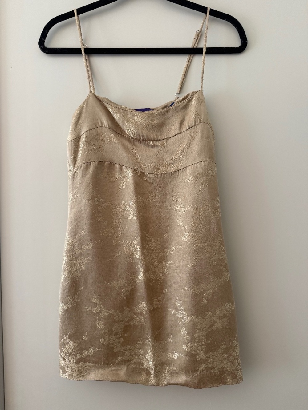 Realisation Par x Elton John Gold Floral Mini Dress S